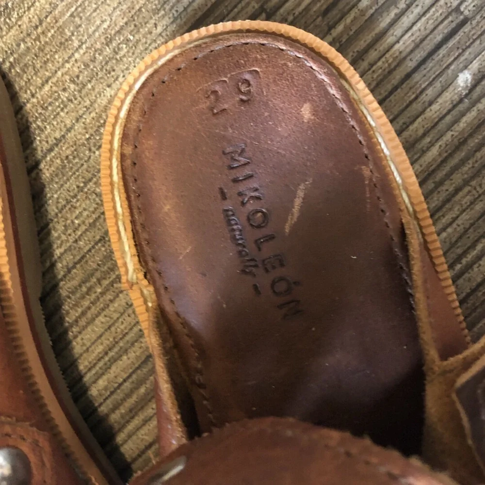 Mikoleon | Explorer Sandals | Brown | Artisan Genuine Leather Slip Ons
